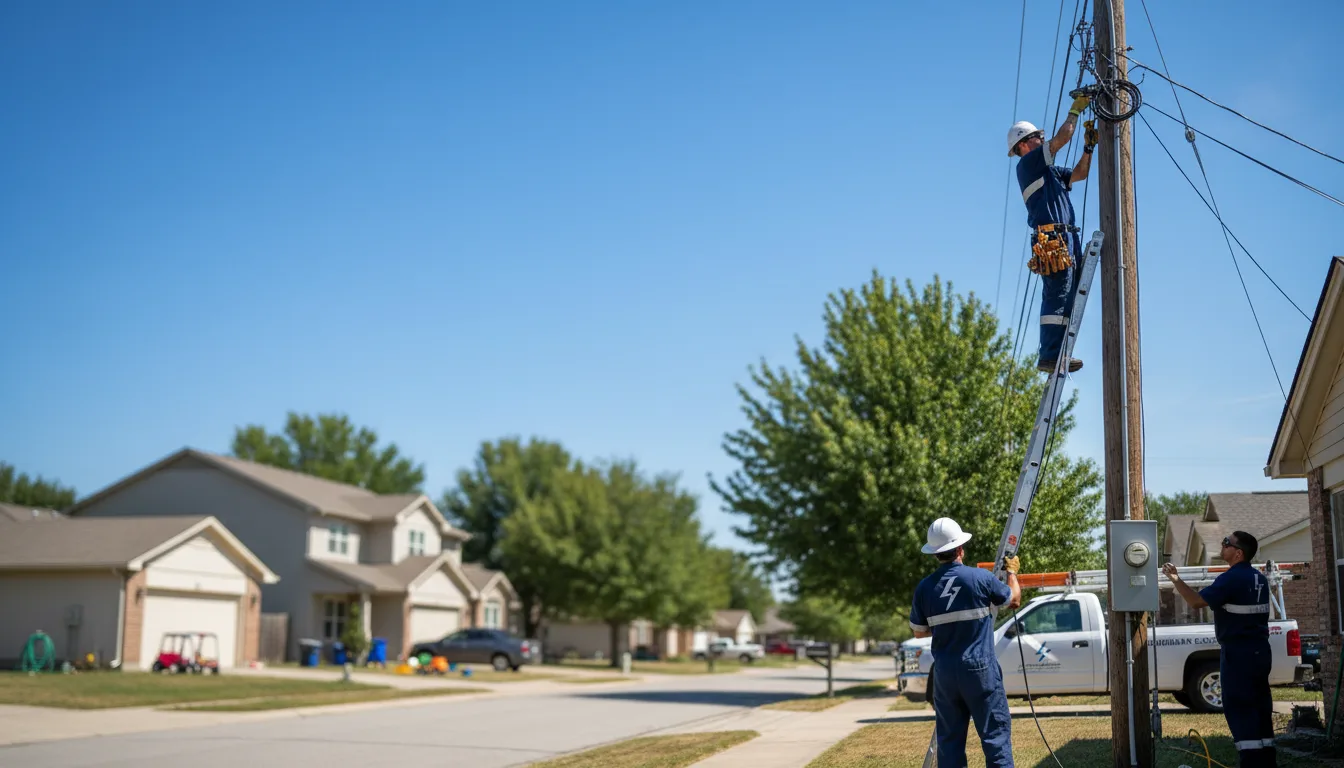 Residential electrician providing installation services in Dix, NE